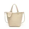 Bolso de Cubo de Cuero Texturizado de Moda para Mujer Verano 2025 Retro Versátil Moderno de Gama Alta Bolso de Hombro Único Cruzado