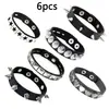 Set de 4 Pulseras Punk con Remaches para Hombre, Estilo Gótico, Personalizadas, Moda Hip-Hop, Pulseras Multicapa, Venta Caliente Transfronteriza Europea y Americana