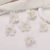 Serie de Flores Artificiales Blancas Pasador Antiguo Dinastía Han Tocado Pasador Material Decoración de Guirnalda Hecha a Mano DIY Flores Artificiales