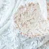 Tela de encaje Flores Cortadas Delgada Suave Moda Vestido de Boda Cortina Tela de Fondo Accesorios Hecho a Mano DIY Tela