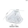Moldes de Resina de Cristal DIY de Papoula, Vários Patches 3D de Pétala de Flor Coroa, Moldes de Silicone para Pingente