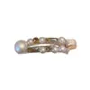 Pinza de pico de pato de perlas y diamantes de imitación de moda, horquilla para cabello suelto, de alto sentido, combinable con todo, pinza lateral, pinza para flequillo, nueva horquilla, accesorios para el cabello