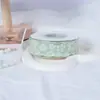 Cinta Floral de Algodón con Flor de Camelia en Relieve Cinta Floral Cinta para Empaquetar Ramo de Flores Cinta Hecha a Mano Lazo DIY