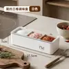 Caja de Condimentos para el Hogar con Compartimentos Divididos, Set de Condimentos Sellado Tres en Uno, Caja de Especias de Cocina a Prueba de Humedad con Tapa