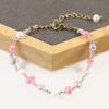 Pulsera Barroca de Perla Natural de Agua Dulce para Novia Pulsera ins Diseño Nicho Estilo Coreano Pulsera para Hermanas Celebridad de Internet