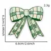 Patche Bordado com Laço Verde e Elementos Irlandeses, Decoração Bordada em Computador para Roupas e Bolsas, Patche Termocolante