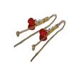 Líneas de oreja de borla de amor rojo 2023 nuevo moderno de alta gama lujo ligero largo cara redonda elegante pendientes elegantes para mujeres