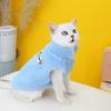Ropa para mascotas ropa para gatos chaleco de algodón para gatos ropa para gatos pequeños azules otoño e invierno Nuevo 23 estilo coreano chaleco de lana de cordero