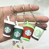 Llavero Colgante Taza de Té con Leche de Starbucks Figura de Taza 3D de Starbucks Caja Sorpresa Taza Pequeña de Té con Leche