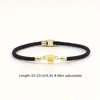 Pulseira Coração de 26 Letras Mais Vendida no Exterior com Contas de Cobre Banhadas a Ouro, Montagem Manual em Corda Vermelha, Preta, Rosa, Formato de Coração, Multicolorida, em Estoque