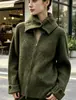 Estilo europeo y americano, talla grande, corte holgado, cárdigan de punto con cremallera para mujer, nueva colección otoño/invierno, grueso y suave, abrigo suéter casual