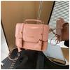 Bolso Bandolera Texturizado para Mujer 2025 Nuevo Primavera Bolso Cuadrado Pequeño de Moda Versátil Texturizado Bolso Cruzado para Viaje