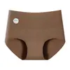 Venta al por mayor del fabricante Ropa interior de algodón puro para mujer de invierno 7A Antibacteriana Algodón 100% Entrepierna extendida Transpirable Cintura alta Control de abdomen Ajuste a las caderas Bragas