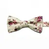 Atacado Spot Gravata Borboleta de Algodão Estampada Padrão Floral Acessório para Camisa Social Masculina Gravata Borboleta Estilo Retrô
