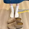 Zuecos sin cordones para mujer para uso en exteriores, estilo Birkenstock, nueva moda Primavera y Otoño 2025, Zapatos Birkenstock de suela gruesa que aumentan la altura para mujer