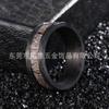 Anillo de Acero de Tungsteno de 8 mm con Patrón de Martillo de Moda Transfronteriza Estilo Pareja Astas Anillo de Boda para Hombre Venta al por Mayor