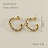 Traje de joyería simple de acero de titanio transfronterizo de 18k para mujer, anillo de circonita de acero inoxidable INS, pulsera de alta gama, joyería al por mayor