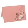 Tarjetas de Asiento Huecas Tridimensionales de Mariposa para Comercio Exterior, Tarjetas de Mesa Moradas, Etiquetas de Nombre Pequeñas de Mariposa, Artículos en Stock Transfronterizos