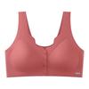 Sujetador tipo chaleco sin aros de talla grande para mujer, de venta caliente, con broche frontal, para madres de mediana edad y ancianos, sin costuras, fino