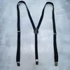 Directo de fábrica en stock tirantes lisos para adultos de 2.5 cm, universales para hombres y mujeres, con tres pinzas, banda elástica