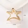 Pinza de pelo de metal estilo minimalista con forma de garra, accesorio para el cabello pequeño y mediano, adorno para el pelo coreano para la parte trasera de la cabeza con un toque de alta gama