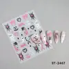 Pegatinas Populares de Halloween Transfronterizas para Uñas, Estilo Dulce y Genial, Arañitas, Calabazas, Fantasmas, Purpurina Original, Pegatinas Negras para Uñas