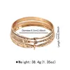 B3387 Pulsera para Mujer con Diseño Retro de Moda Personalizado Transfronterizo Aleación Multicapa Animal Marino Pez
