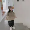 Chaqueta de invierno coreana acolchada de algodón para niños y niñas, suéter holgado de retazos de lana de cordero más terciopelo, abrigo engrosado para niños pequeños y medianos