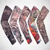 Mangas de Tatuaje al por Mayor Protección Solar para Exteriores Mangas de Ciclismo Mangas de Tatuaje Florales Grandes Sin Costuras Pesca Protección UV