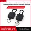 Fornecedor do Fabricante Chaveiro para Caminhada ao Ar Livre com Clipe Retrátil, Fivela de Puxar Fácil, Porta-Cartão, Cordão, Dispositivo Anti-Perda, Porta-Crachá com Clipe