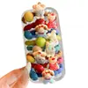 Goma para el Cabello de Dibujos Animados Oso Pequeño para Niñas Alta Elasticidad No Daña el Cabello Cuerda para la Cabeza Moño de Niña Pequeña Accesorio para el Cabello Banda de Goma