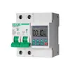 Disyuntor Temporizado de Sobretensión y Subtensión con Pantalla Digital Protección Ajustable Manualmente contra Cortocircuito y Sobrecarga Interruptor Ignífugo Disyuntor de Riel