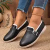 Sapatos de Feijão Cruzados Europeus e Americanos Versátil Europeu e Americano Primavera Tamanho Plus Confortável Comércio Exterior 2026 Bico Redondo Moda Novo Estilo Atacado Tamanho Plus