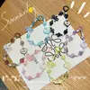 Corrente de Celular Laço de Amor Chaveiro de Doces Coloridos Feito à Mão Pingente para Capa de Celular Pingente de Bolsa Acessórios