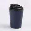 Taza Térmica de Acero Inoxidable 304 de Color Sólido Transfronteriza, Taza de Café Portátil para Beber Directamente al Aire Libre, Taza Medidora de Leche para Coche, Venta al por Mayor