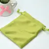 Bolsa de Terciopelo con Cordón Universal para Empaque, Bolsita de Terciopelo con Cordón, Saquito, Bolsa de Almacenamiento con Cordón para Joyería y Pulseras, Se Puede Imprimir con Logo