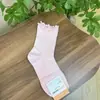 Calcetines de Algodón para Mujer de Primavera Temprana Color Sólido con Volantes de Longitud Media Importados de Dongdaemun Kikiya Corea Venta al por Mayor