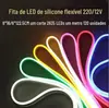 Tira de luz led tira de luz de baixa tensão tira de luz flexível de silicone neon tira de luz led tira de luz ao ar livre atacado de alta pressão