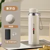 Termo Haodi de Acero Inoxidable de Gran Capacidad para Estudiantes Hombres y Mujeres, Separación de Té y Agua, Termo para Exteriores, Montaje en Coche, Hogar y Oficina