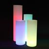 Maceta luminosa LED de fabricantes Qing geniales, cilíndrica grande, de plástico impermeable, colorida, decorativa, creativa, jarrón de suelo