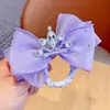 Elástico de Cabelo com Laço e Coroa para Crianças, Faixa de Cabelo Colorida para Menininhas, Elástico para Rabo de Cavalo com Lantejoulas para Bebê Menina