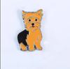 Broche de metal para perro mascota de venta caliente, insignia para ropa y sombrero, aleación, accesorios para amantes de los animales, una generación de punto