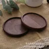 Porta-copos de Madeira em Estilo Madeira Natural, Porta-copos de Madeira de Nogueira e Faia, Porta-copos Criativo para Café, Jogo Americano Doméstico com Isolamento Térmico e Anti-Escaldante