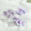 Flor Artificial J Flor de Trébol de Cuatro Hojas Cabezal de Flor Película Orquídea Flor Artificial Pasador de Pelo con Cabezal de Flor Hortensia Cabezal de Flor Artificial Accesorio para el Cabello
