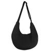 Grande capacidade Crossbody Bag simples bolinho saco moda bolsa de lona mulheres novo estilo coreano chique estilo casual banda larga