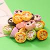 Lindo cachorro huevo tarta comida juego tridimensional dibujos animados resina joyería accesorios niños juguetes hechos a mano regalo materiales al por mayor