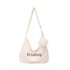Bolso de hombro informal de lona para mujer, bandolera de gran capacidad, estilo estudiante, venta al por mayor