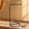 Suporte expositor de mesa para colares de seis barras multi-posição, porta-joias de metal para mesa, cabide de colar, expositor para loja de joias