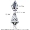 Plata de Ley S925 Loto Vajra Campana Mortero Espaciadores Cuentas Retro Plata Tailandesa Nube Posterior Cuentas de Buda Tíbet DIY Accesorios para Pulsera