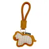 Nueva Serie de Telas Colgante de Caballo de Cuero Llavero Lindo Colgante Pequeños Accesorios Decoración de Llavero Al por Mayor